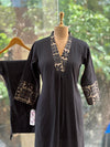 Black VNeck Co Ord