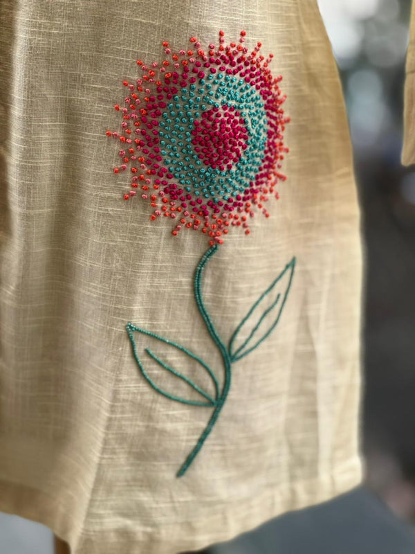 Beige Linen Co Ord
