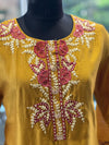 Yellow Embroidered Palazzo Set