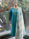 Light Blue Dupatta Set