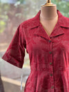 Maroon Floral A-Line Tunic