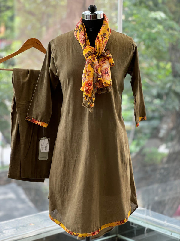 Green Linen Co Ord