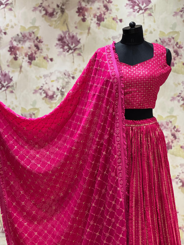 Pink Lehenga Set