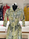 Green Abstract Print Tunic