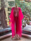 Pink Shaded Skirt Set