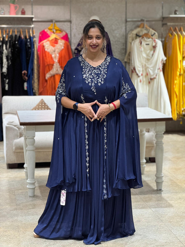 Blue Kaftan Gown