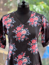 Black Floral Tunic