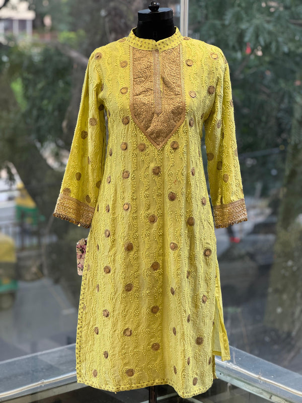 Lime Green Dupatta set