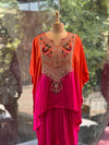 Orange Shaded Skirt Set