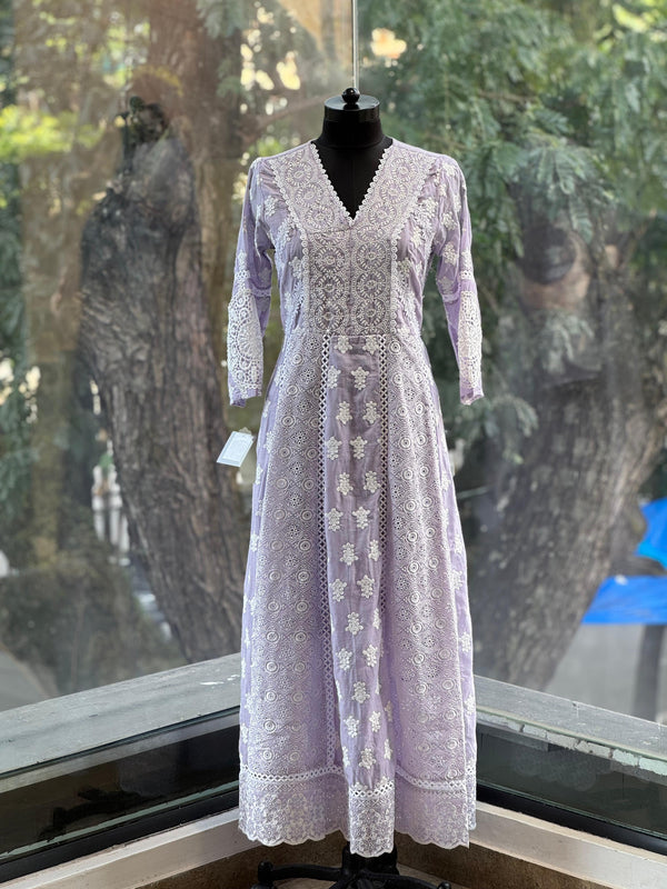 Mauve Emroidered Set