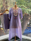 Mauve Tissue Kaftan Set