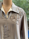 Grey Collared Neck Tunic