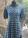 Indigo Printed Cowl Tunic