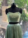 Green Floral Palazzo Set