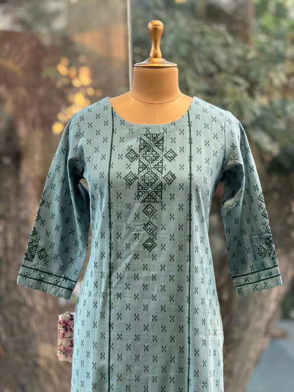 Blue Mirror Work Co Ord