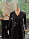 Black Embroidered Co Ord