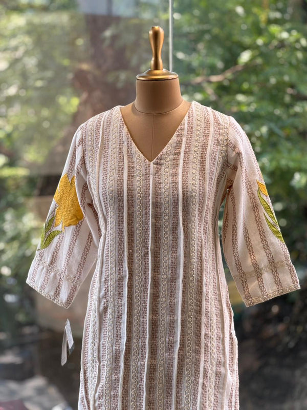 Half White Linen Co Ord