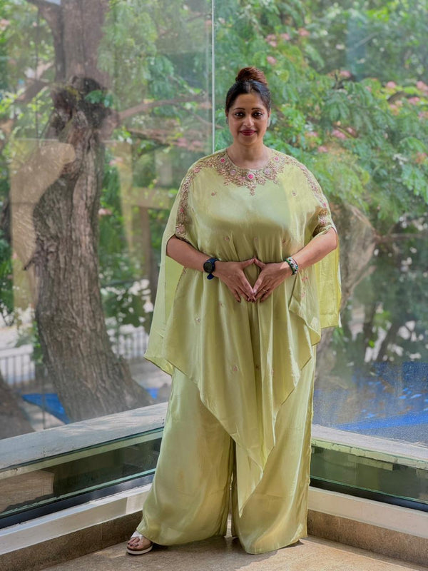 Light Green Kaftan Set