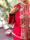 Red Skirt Set