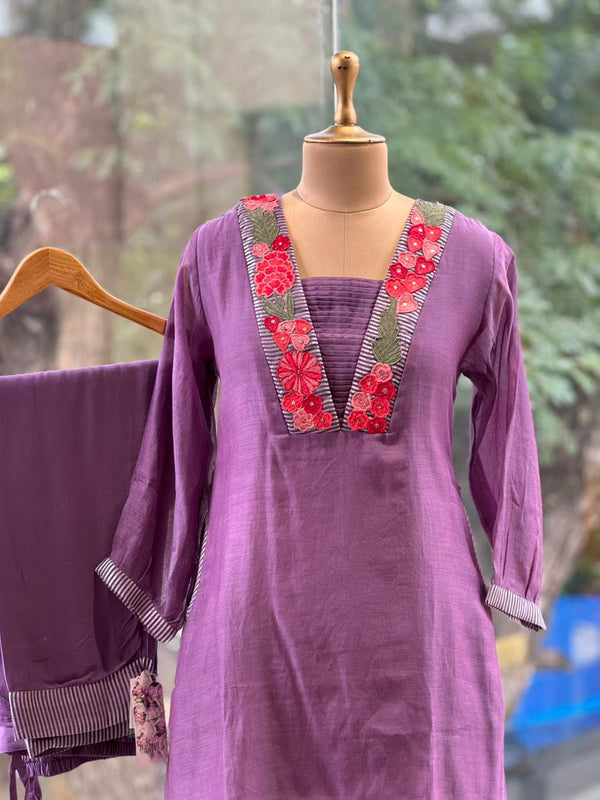 Purple Mul Co Ord