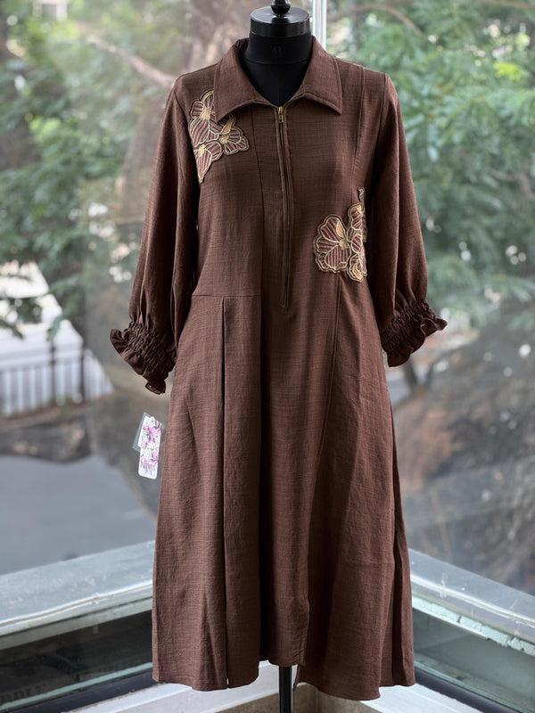 Linen Zip Neck Tunic