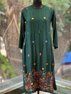Green Thread Embroidered Co Ord
