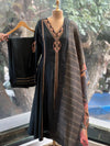 Green Zari Lines Dupatta Set