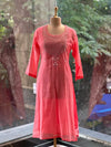 Peach Mul Knot Work Suit