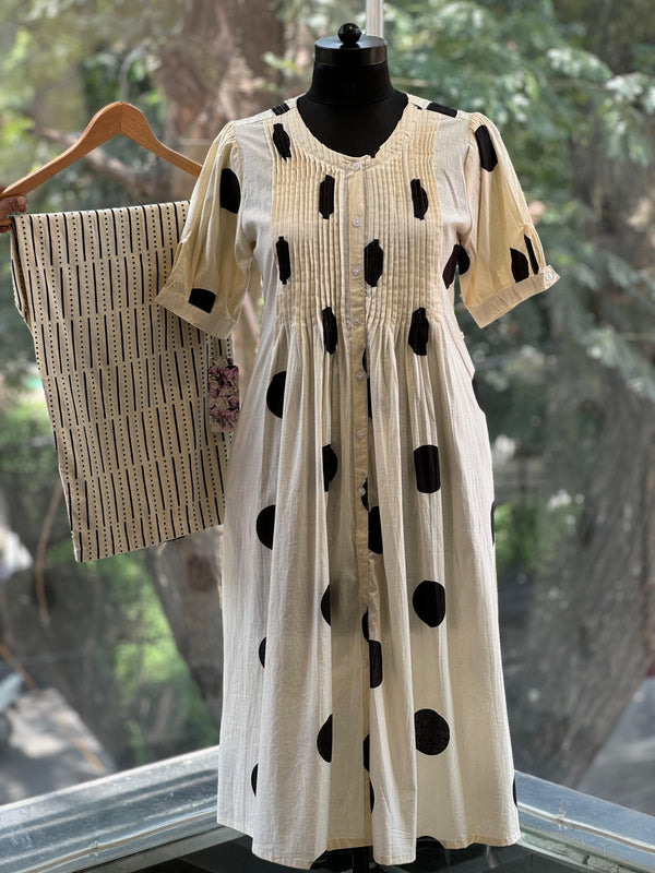 Off White Polka Dot Co Ord