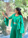 Green Crush Palazzo Set