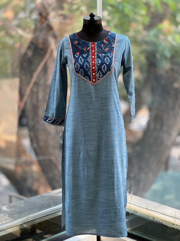 Blue Indigo Kurta
