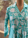Blue Floral Print Aline Tunic