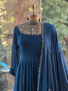 Blue Sharara Set