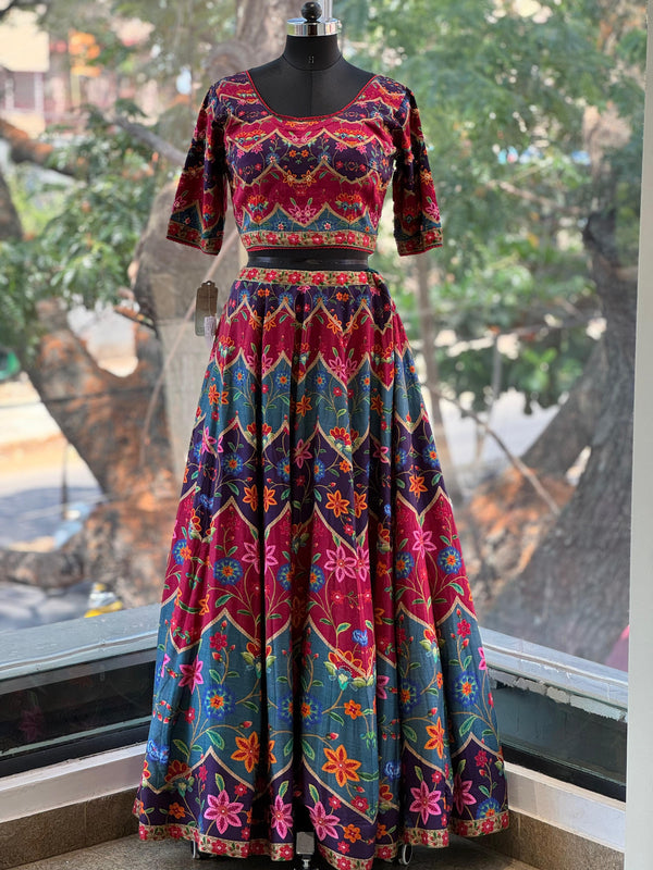 Multi Printed Lehenga
