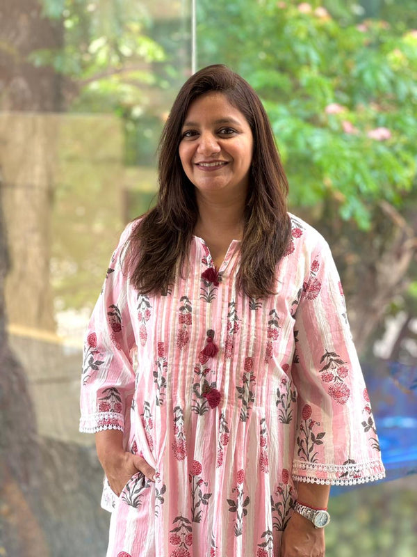 Pink Floral Tunic