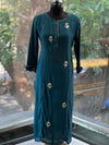Blue Organa Dupatta Set