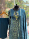 Blue Soft Silk Suit