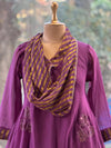 Purple Cowl Neck Co Ord
