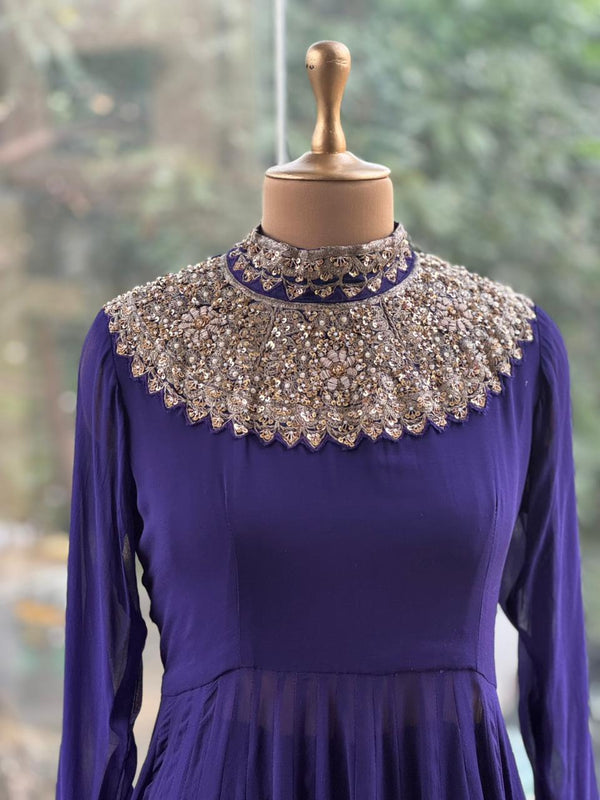 Purple Sharara Set