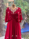 Red Kaftan Style Gown
