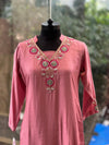 Pink Aplique Work Suit
