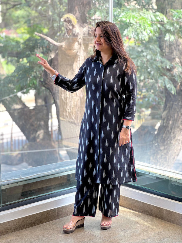 Black Ikkat Co Ord