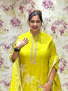 Yellow Digital Printed Dupatta Set