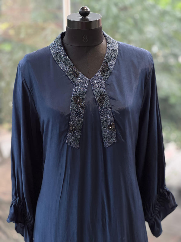 Blue Beads Work Co Ord
