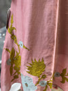 Peach Patch Work Dupatta Set
