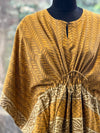 Mud print kaftan tunic