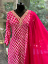 Pink Leheriya Suit Set