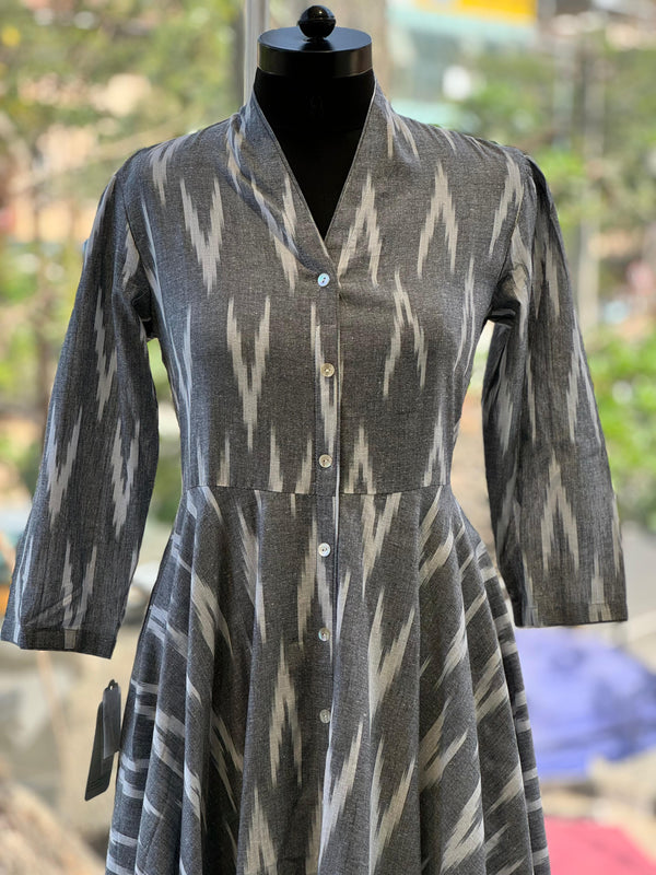 Grey Ikkat Tunic