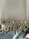 Off White Designer Made Cowl Skirt Set