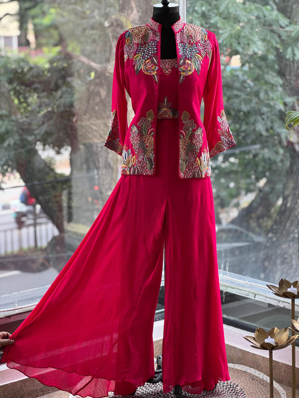 Rani Pink Designer Made Jacket Set